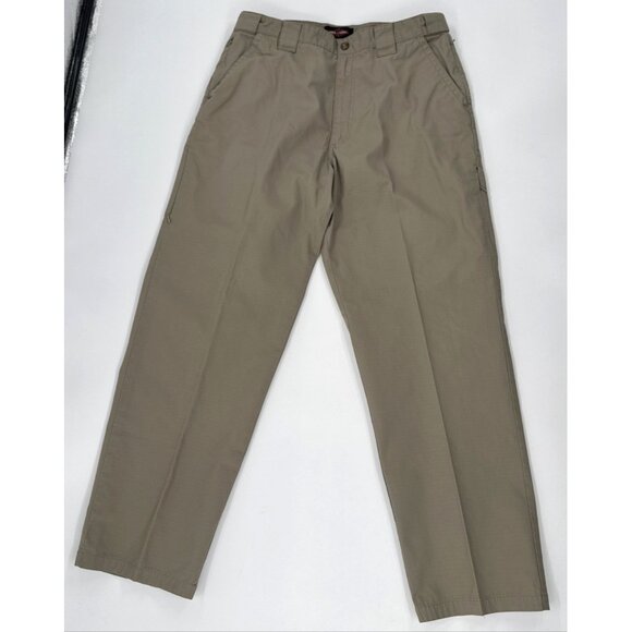 Tru Spec Tactical Pants Mens 36x32 Cargo Ripstop Khaki Adjustable Waist Canvas - Picture 1 of 12